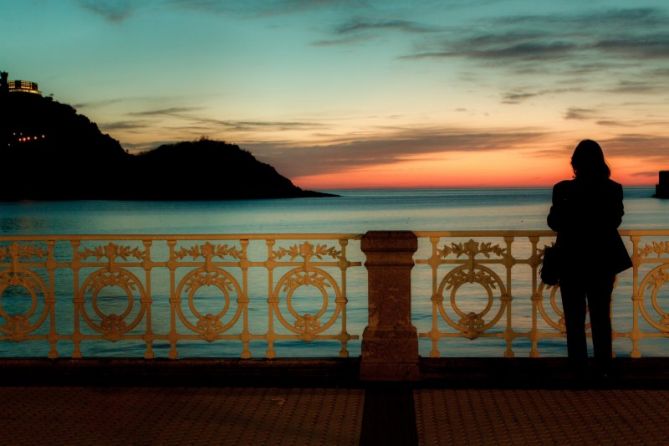 Momentos de soledad: foto en Donostia-San Sebastián