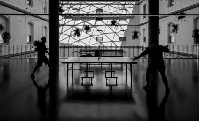 Ping Pong a contraluz: foto en Donostia-San Sebastián