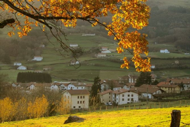 Tarde de otoño en Berastegi: foto en Berastegi