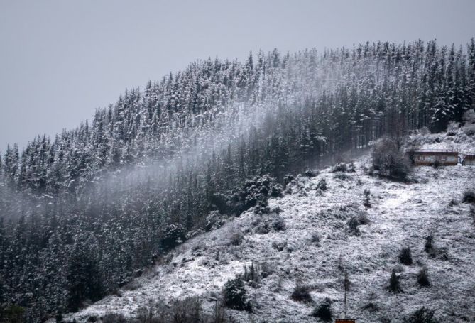 Éibar bajo nieve: foto en Eibar