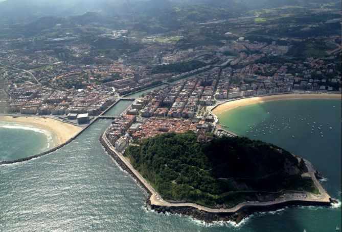Desde el aire: foto en Donostia-San Sebastián Desde el aire: foto en Donostia-San Sebastián
