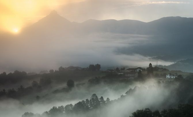 Lazkaomendi y el Txindoki: foto en Lazkao Lazkaomendi y el Txindoki: foto en Lazkao