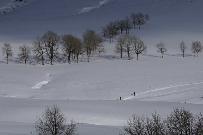 Sintiendo la nieve: foto en Oñati Sintiendo la nieve: foto en Oñati