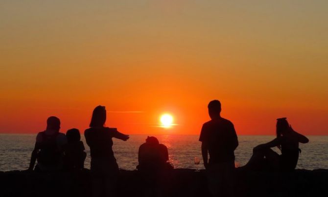 Ultimos rayos: foto en Getaria Ultimos rayos: foto en Getaria