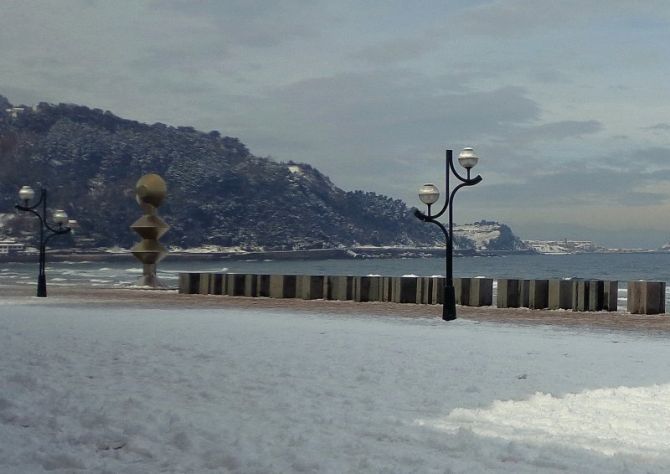 Zarautz nevado: foto en Zarautz Zarautz nevado: foto en Zarautz