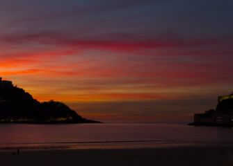 atardecer en Donosti