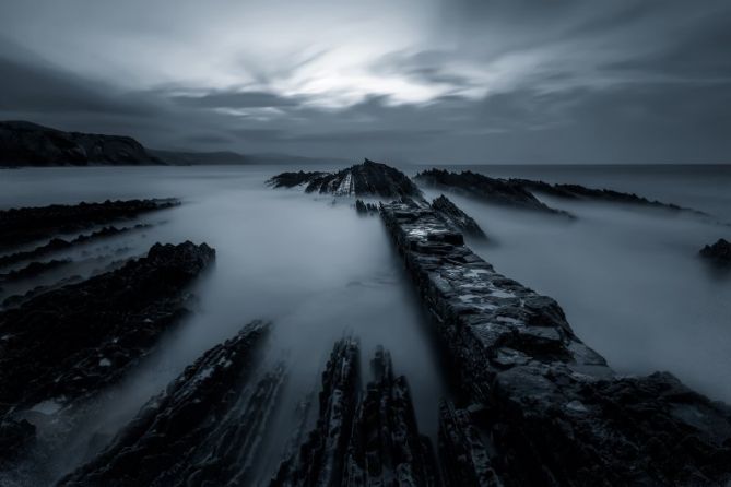 Agua y carbón: foto en Zumaia