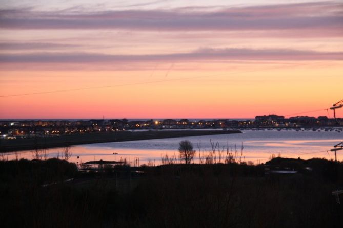 Aireportuko argiak: foto en Hondarribia