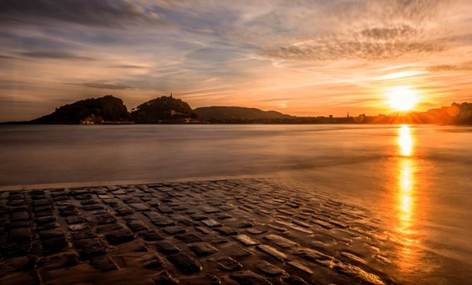 Amanecer en Ondarreta: foto en Donostia-San Sebastián