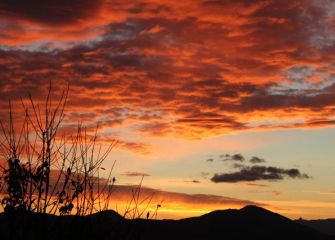 amanecer rojo