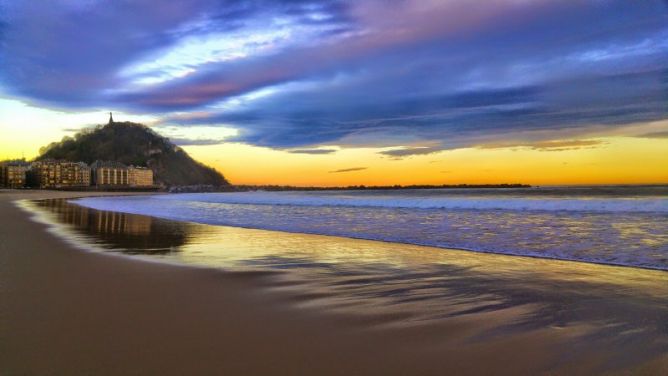 Amanecer de verano: foto en Donostia-San Sebastián