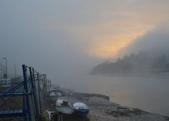 Amaneciendo en la ría de Orio