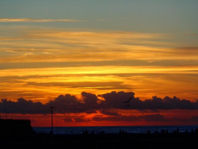 Anochecer: foto en Donostia-San Sebastián