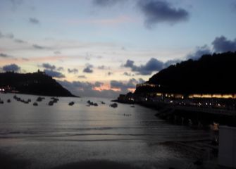 Anochecer en Donosti