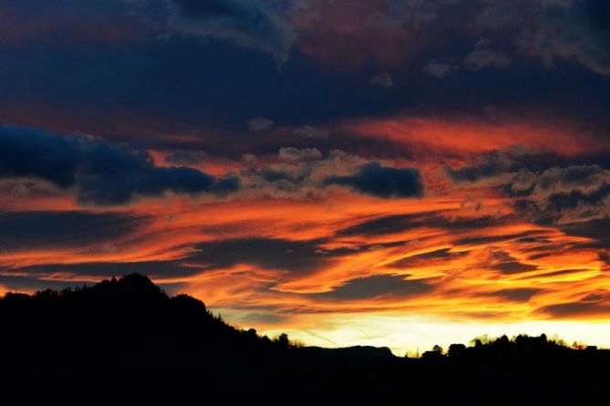 Ardiente atardecer: foto en Hernani