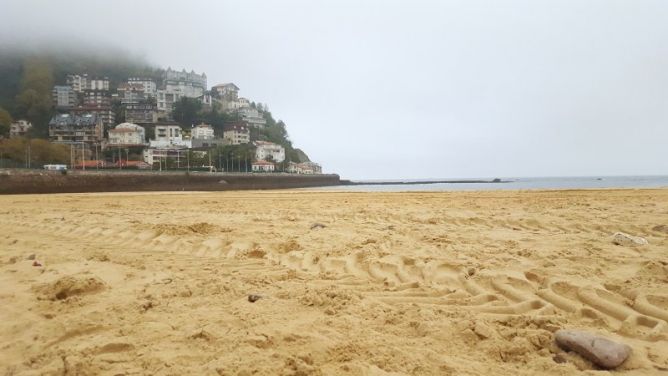 La arena no envejece: foto en Donostia-San Sebastián