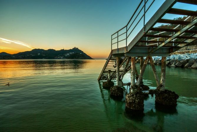 Atardece en la concha: foto en Donostia-San Sebastián