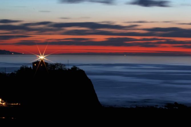 Atardecer: foto en Zumaia