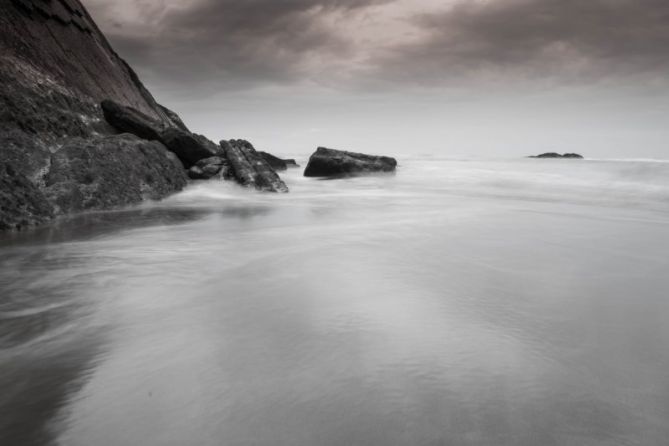 Atardecer: foto en Zumaia