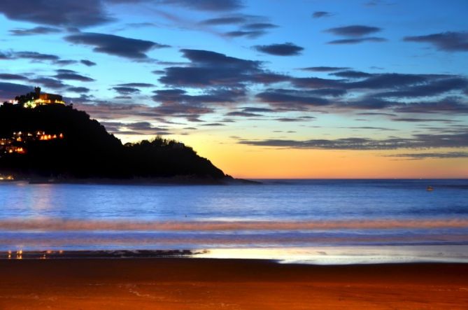 Atardecer: foto en Donostia-San Sebastián