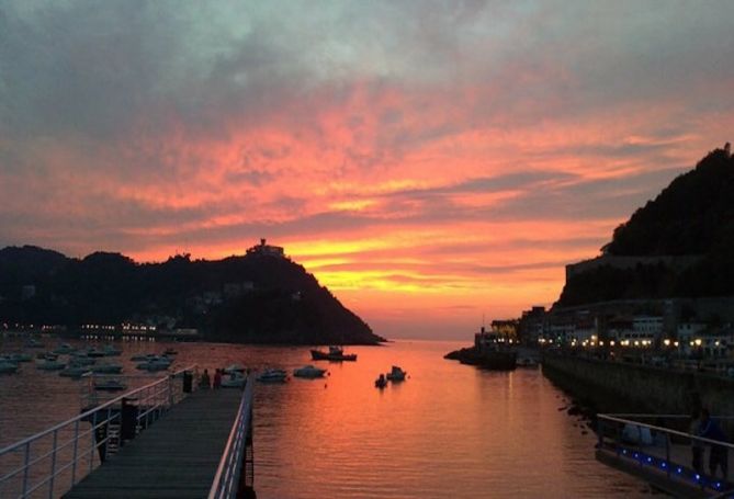 Atardecer: foto en Donostia-San Sebastián