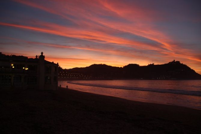 Atardecer desde La Concha: foto en Donostia-San Sebastián