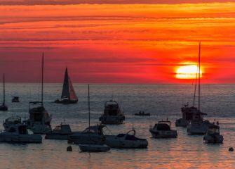 atardecer desde la kontxa