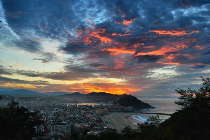 Atardecer desde Ulia: foto en Donostia-San Sebastián