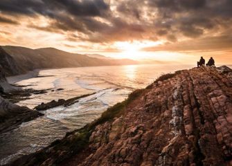 Atardecer en el flysch