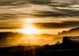 Atardecer en el golf
