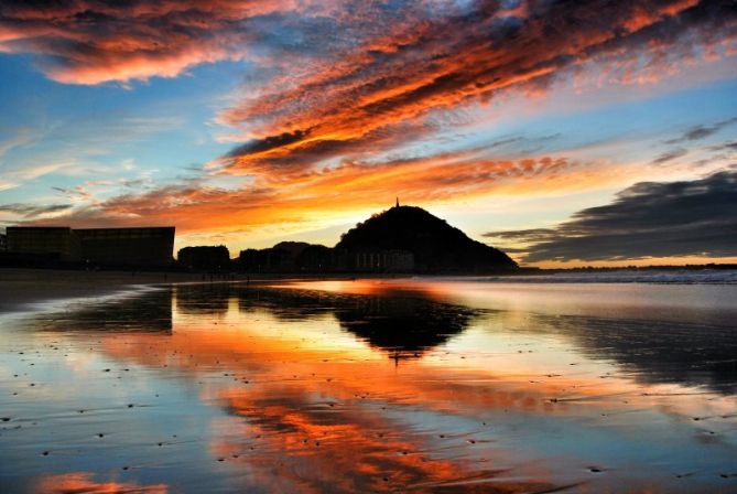 Atardecer de otoño: foto en Donostia-San Sebastián