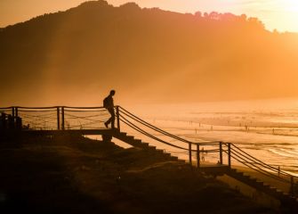 Atardecer en la playa