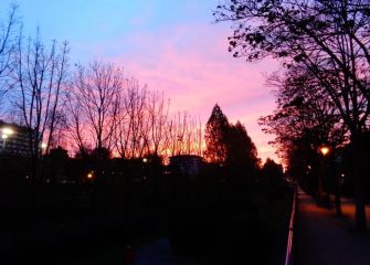Atardecer rojizo