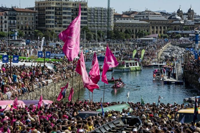 bandera de la concha: foto en Donostia-San Sebastián