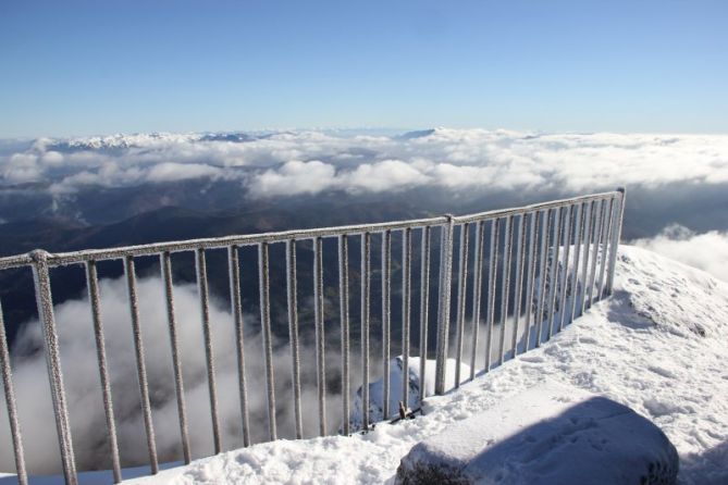 Barandilla de altura: foto en Zegama