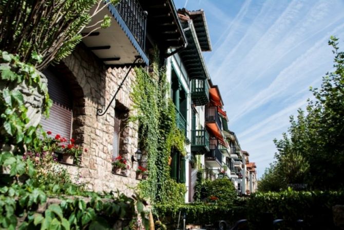 Casas típicas de Zumaia: foto en Zumaia