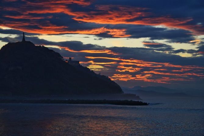 Cielo rojo: foto en Donostia-San Sebastián