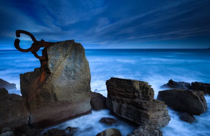 Comb in blue: foto en Donostia-San Sebastián