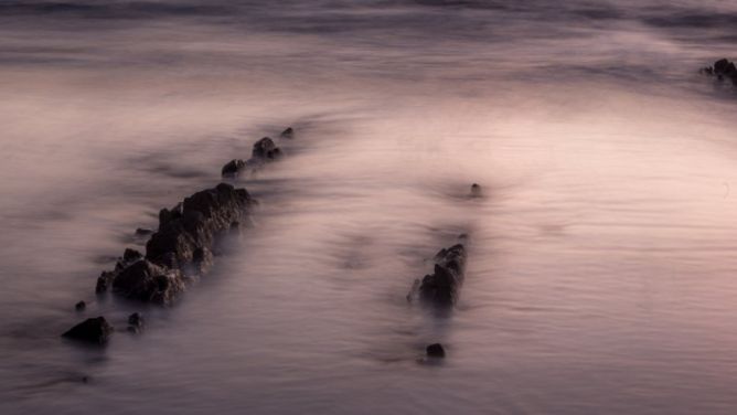 Corrientes de niebla: foto en Zumaia