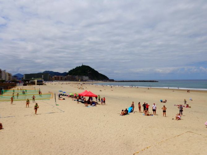 Deporte en la playa: foto en Donostia-San Sebastián