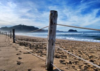 Desde la playa de Zarautz.
