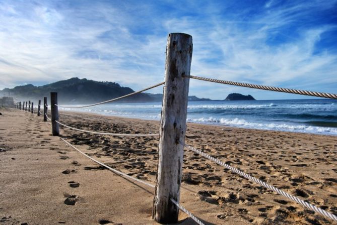 Desde la playa de Zarautz.: foto en Zarautz