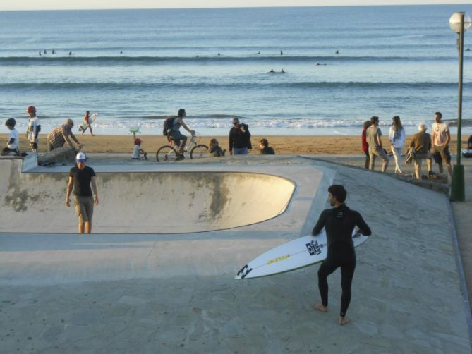 Desde la terraza: foto en Zarautz