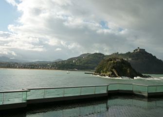 Donosti con la lluvia