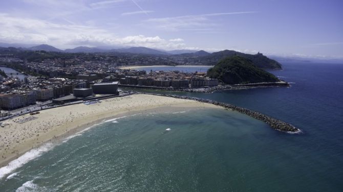 Donostia a vista de Dron: foto en Donostia-San Sebastián