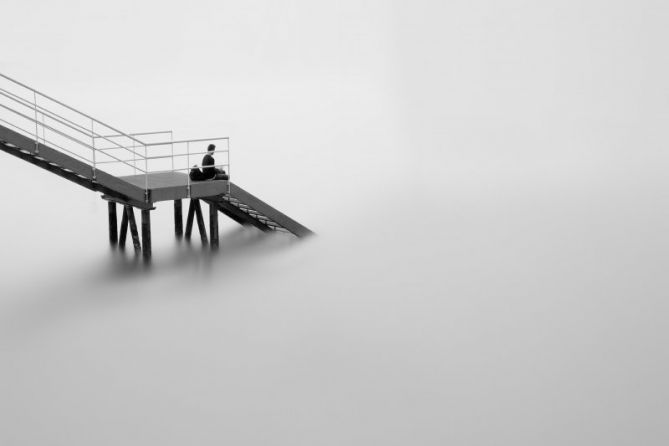 la espera: foto en Donostia-San Sebastián