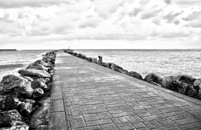 Espigón : foto en Hondarribia