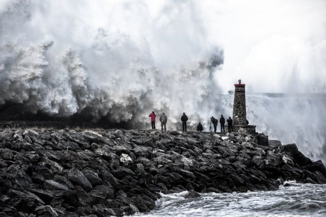 Explosion: foto en Zumaia