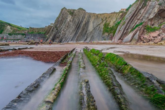 flysch ko koloreak: foto en Zumaia