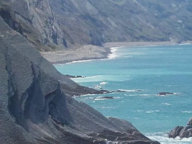 flysch.- Zumaya: foto en Zumaia